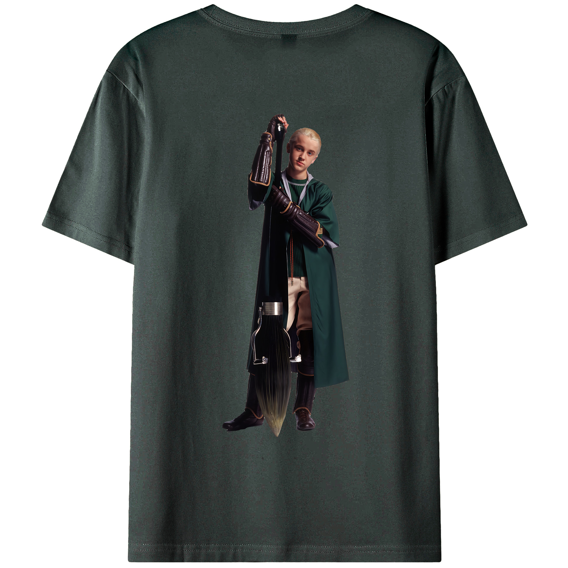 （画像用） Harry Potter ハリー・ポッターシリーズ 綿100％ メンズ半袖Tシャツ（バックプリント） 通気性